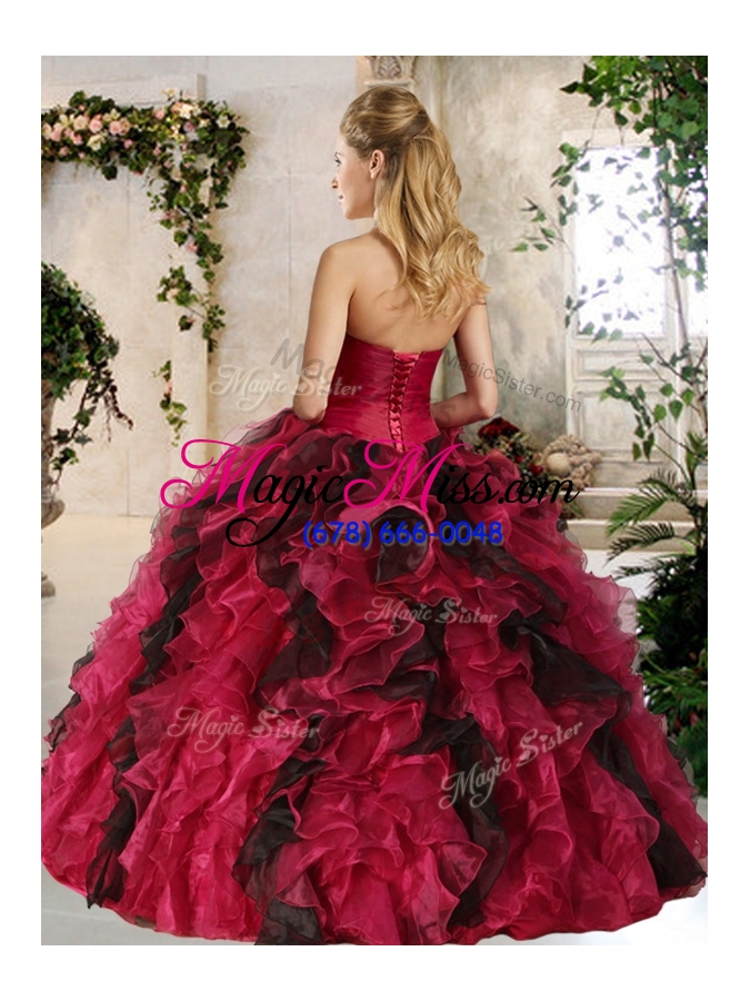 wholesale unique ball gown multi color sweet 16 dresses with beading and ruffles