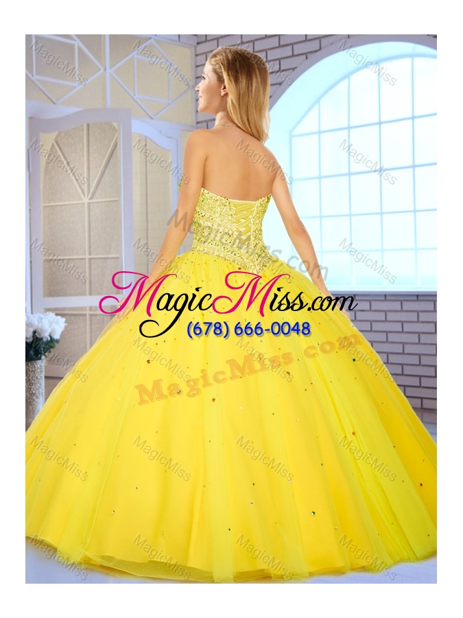 wholesale super hot sweetheart ball gown sweet 16 gowns with beading
