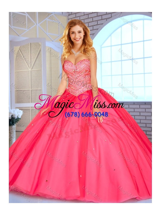 wholesale super hot sweetheart ball gown sweet 16 gowns with beading