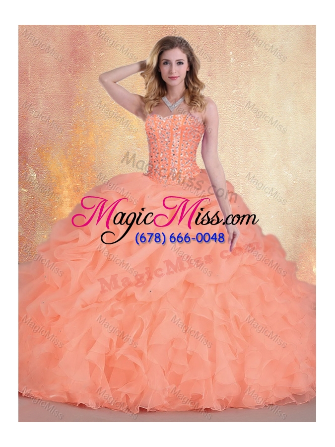 wholesale new arrivals sweetheart quinceanera gowns with ruffles and pick ups