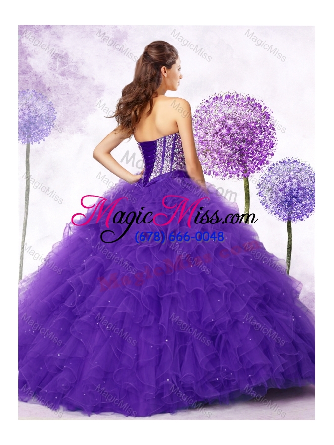 wholesale new arrivals sweetheart quinceanera gowns with beading and ruffles