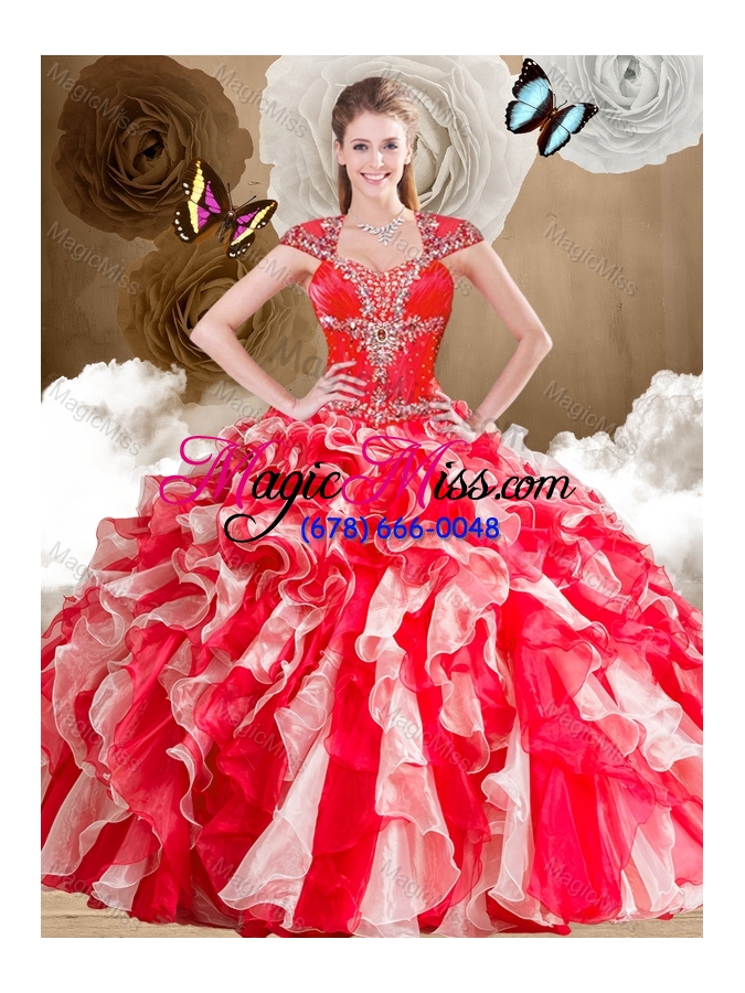 wholesale new arrivals sweetheart multi color quinceanera gowns with ruffles