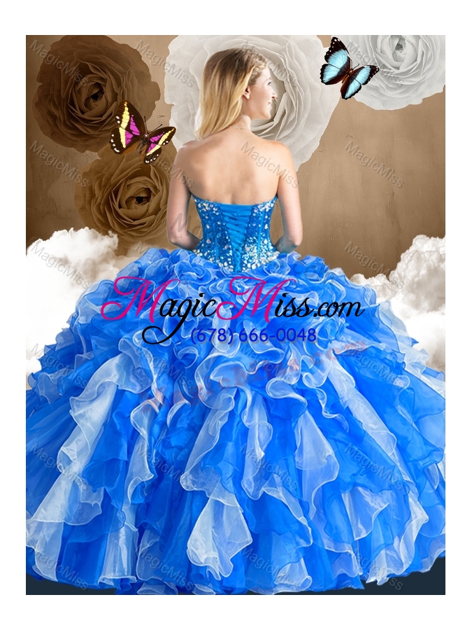 wholesale low price sweetheart multi color quinceanera dresses with ruffles
