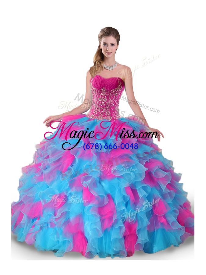 wholesale pretty sweetheart beading and ruffles quinceanera dresses