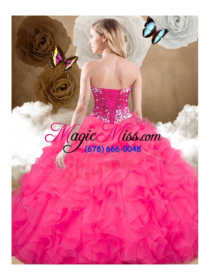 wholesale affordable ball gown sweetheart beading and ruffles sweet 16 dresses