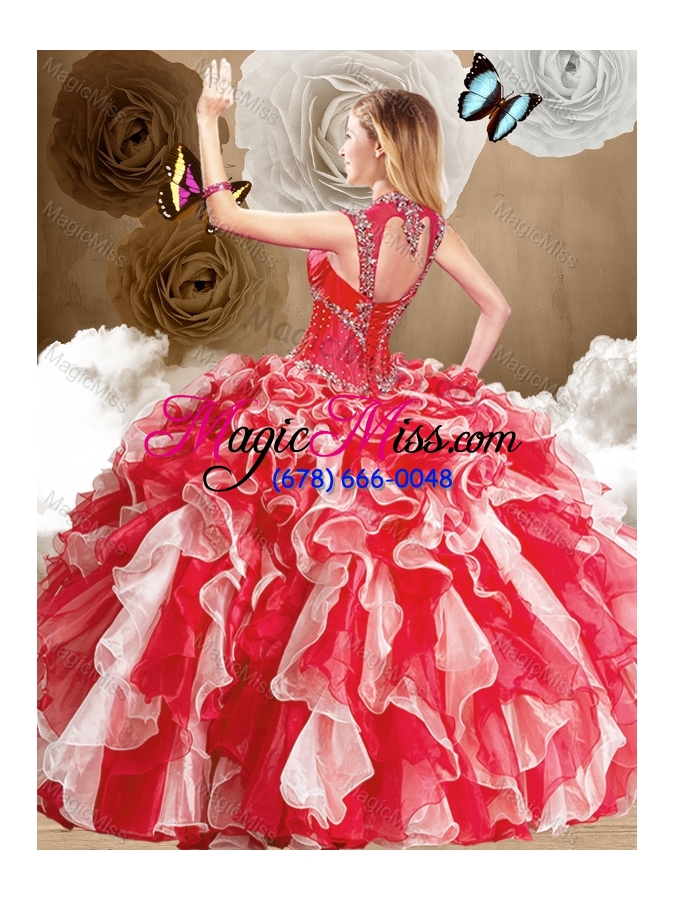 wholesale new style sweetheart multi color quinceanera gowns with beading