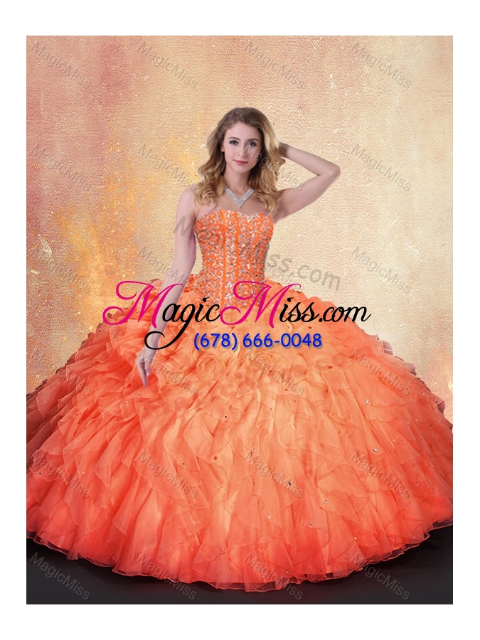 wholesale wonderful ball gown beading and ruffles sweet 16 dresses