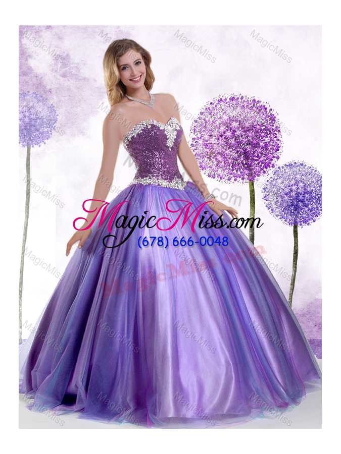 wholesale top selling ball gown sweet 16 dresses with beading and sequins