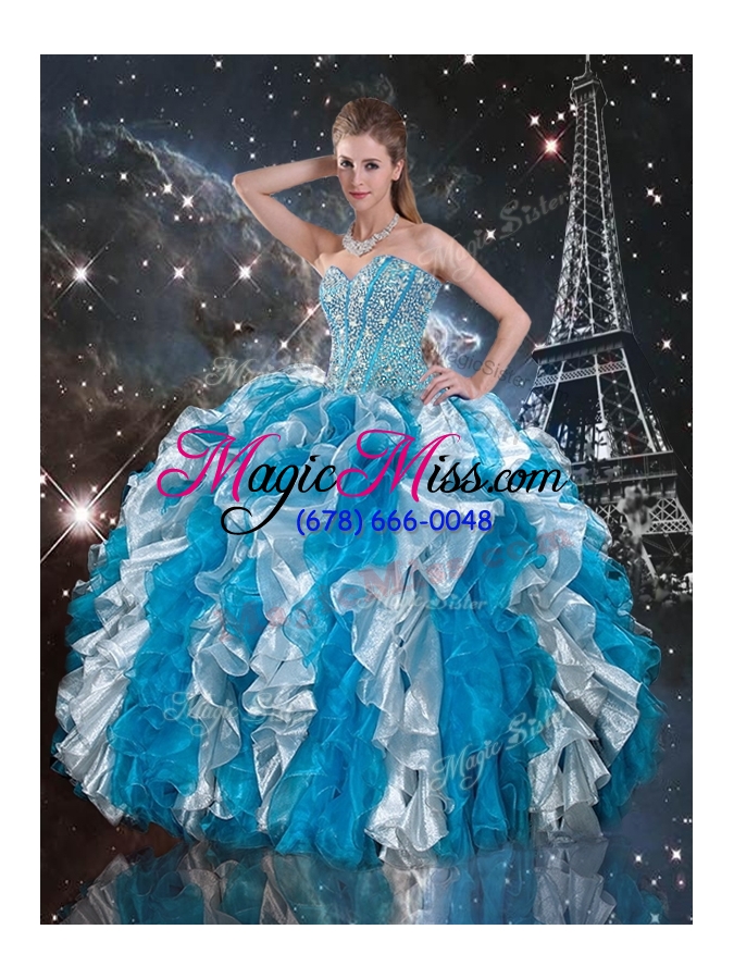 wholesale pretty sweetheart multi color detachable quinceanera gowns  with beading
