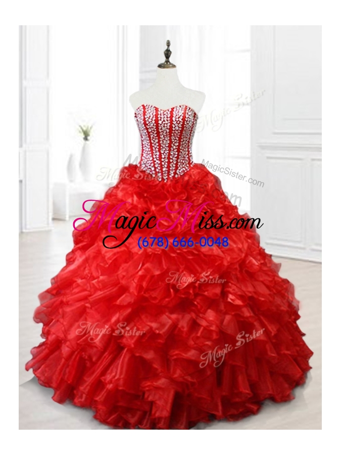 wholesale custom make ball gown sweetheart quinceanera dresses with beading