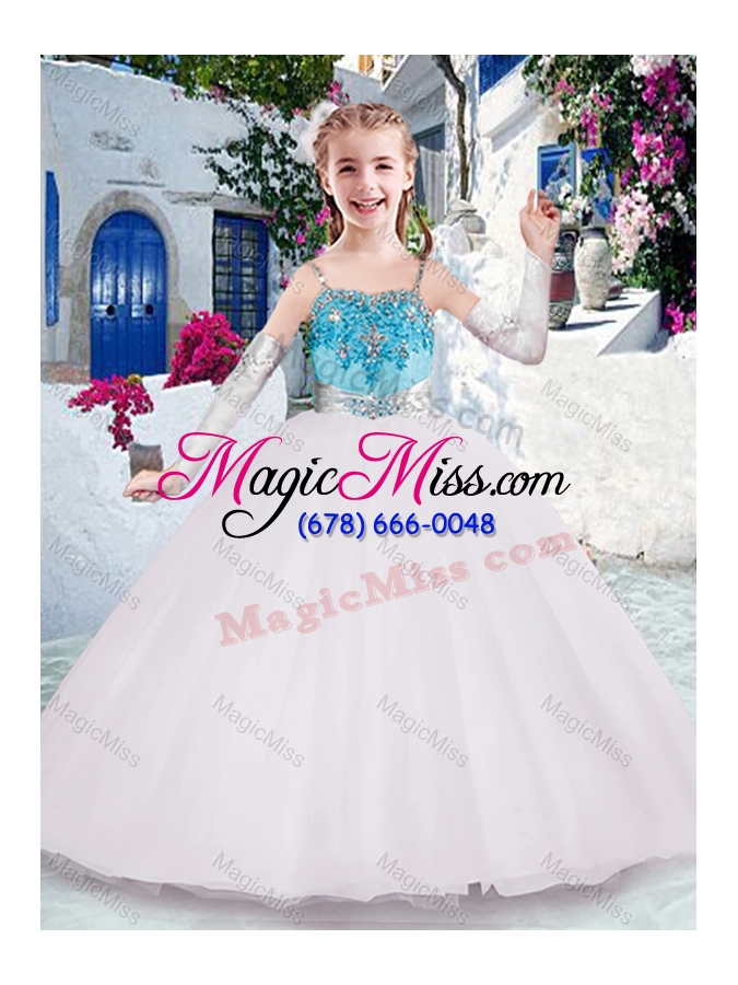 wholesale gorgeous spaghetti straps mini quinceanera dresses with appliques and beading