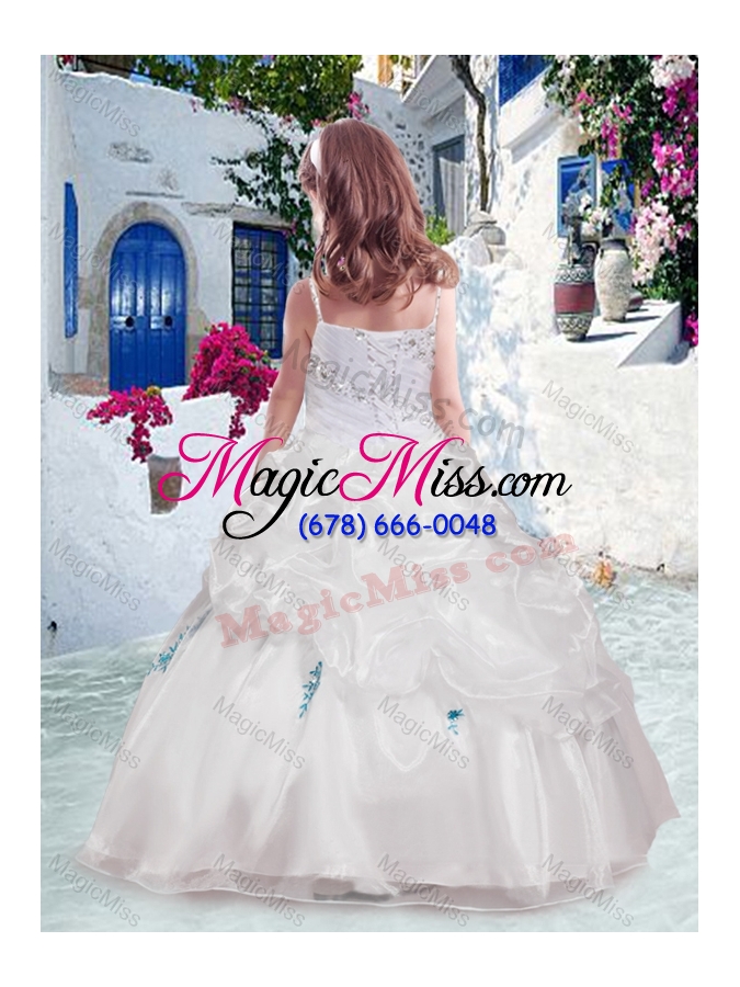wholesale beautiful spaghetti straps mini quinceanera dresses with appliques and bubles