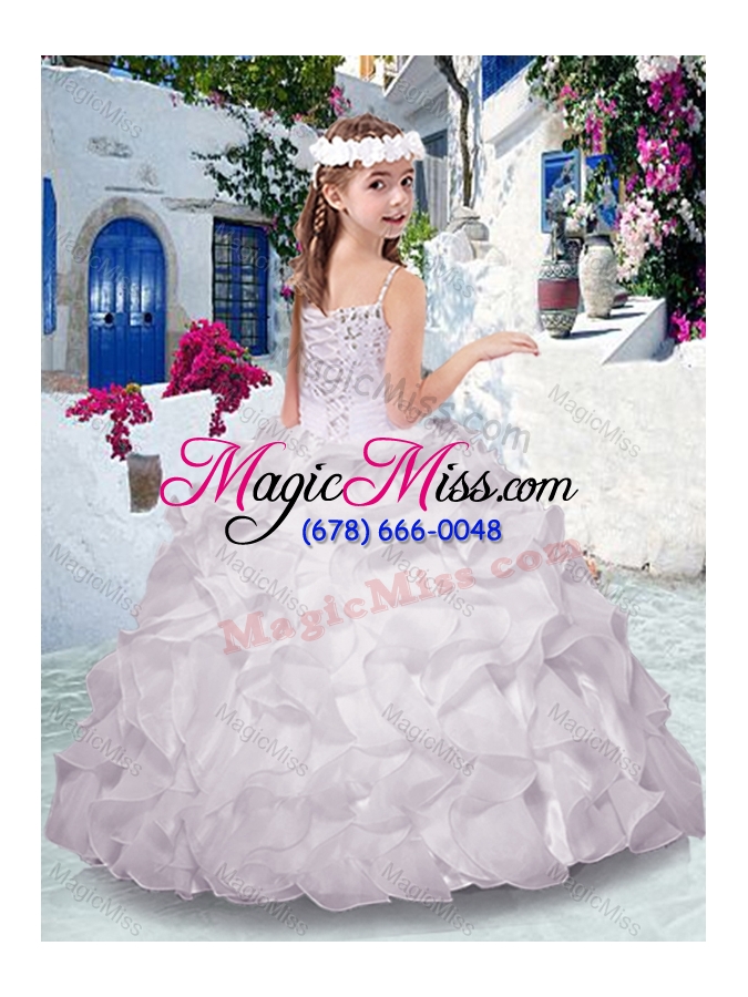 wholesale best spaghetti straps mini quinceanera dresses with appliques and ruffles
