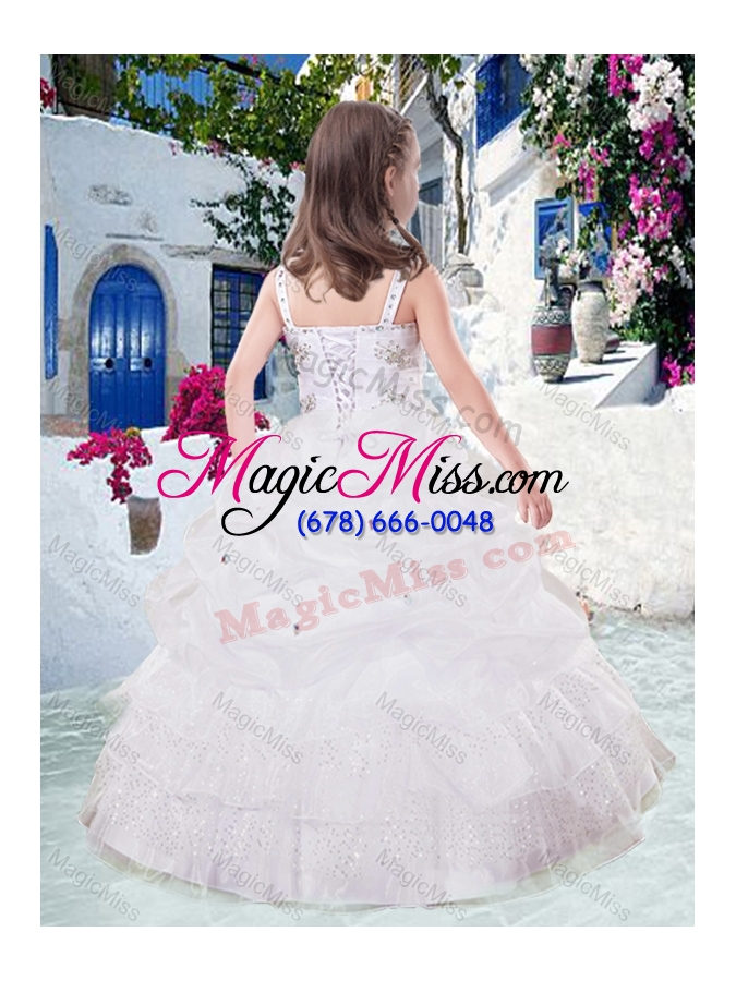 wholesale elegant straps ball gown mini quinceanera dresses with beading and bubles