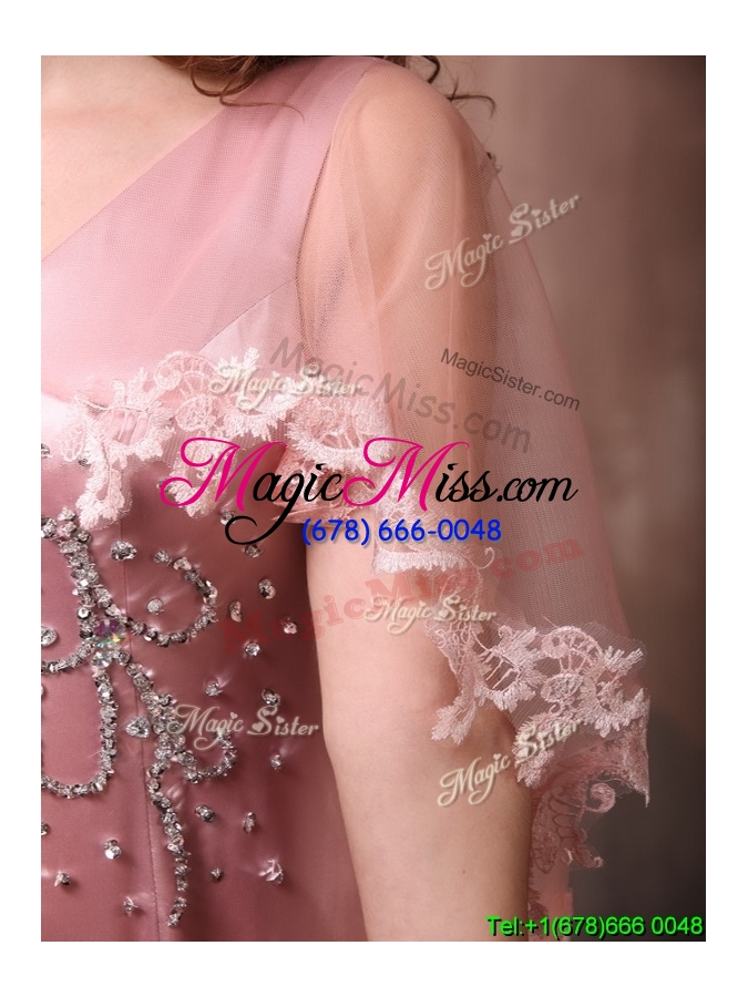 wholesale gorgeous mermaid v neck beaded prom dress with brush train