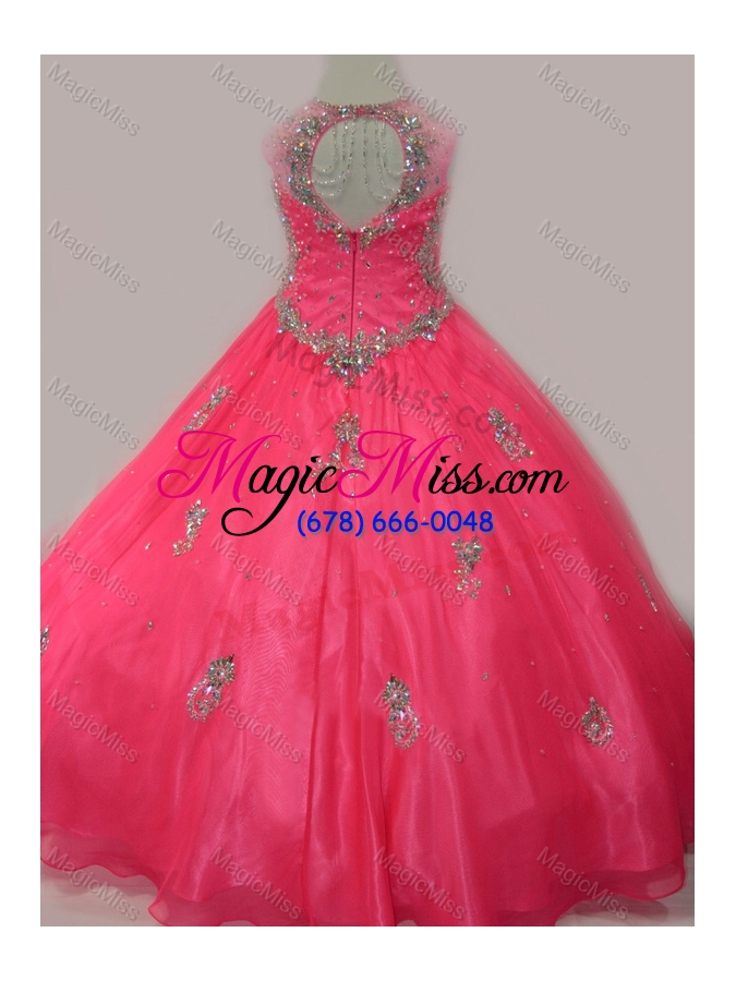 wholesale 2016 fashionable beaded and applique mini quinceanera dress with v neck