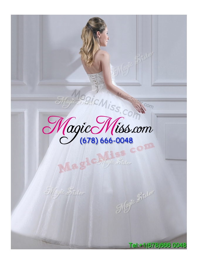 wholesale perfect ball gown wedding dresses with beading and sashes