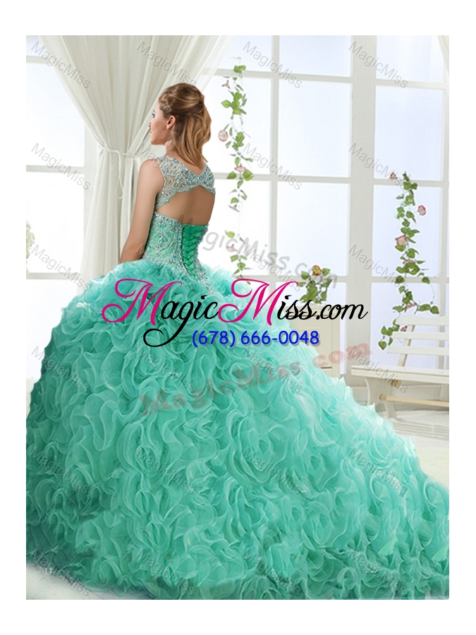 wholesale lovely sweetheart beaded sweet sixteen dresses with rolling flower