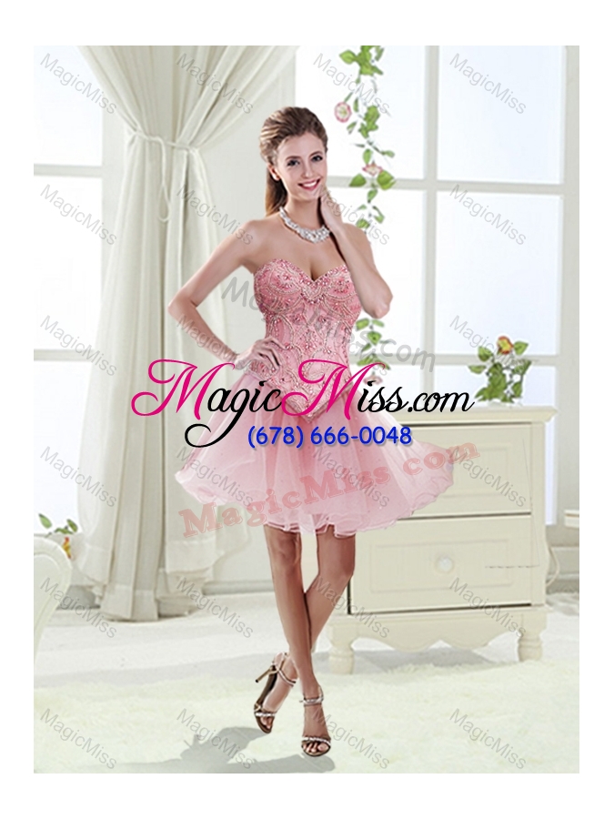wholesale lovely sweetheart beaded sweet sixteen dresses with rolling flower
