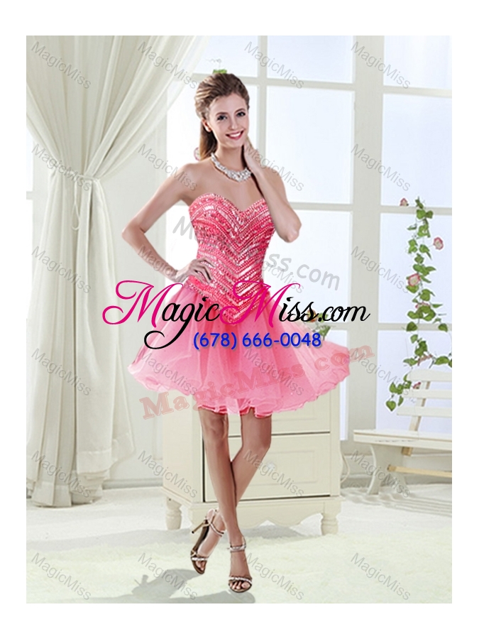 wholesale artistic rolling flowers brush train sweet fifteen dresses  with beading