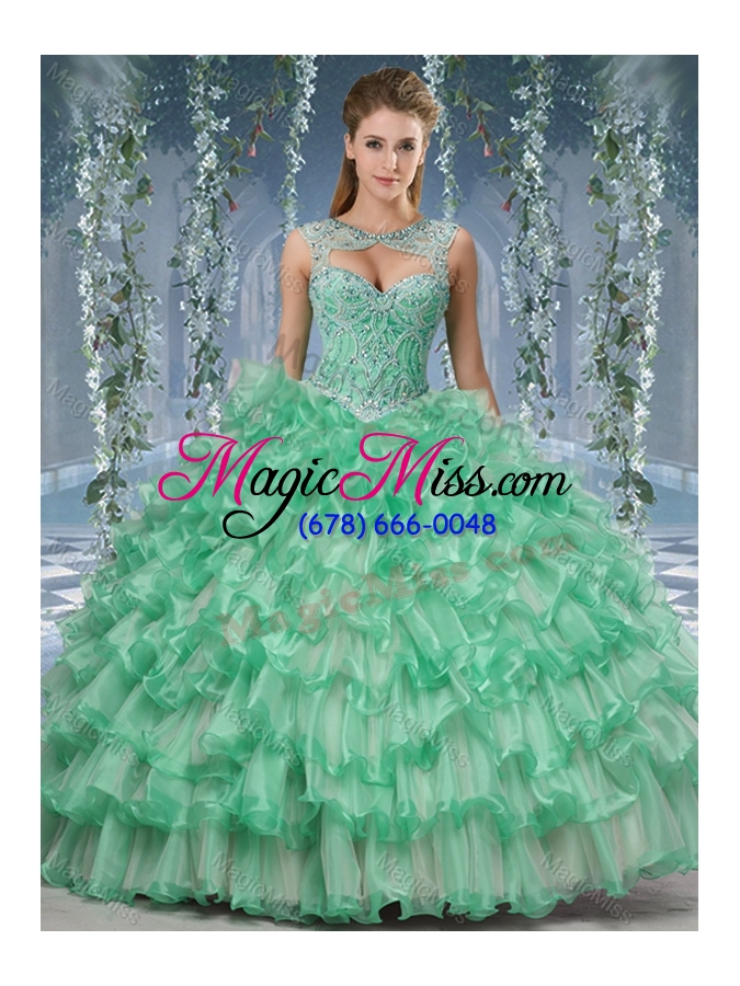 wholesale lovely big puffy sweet fifteen dresses  with beading and ruffles