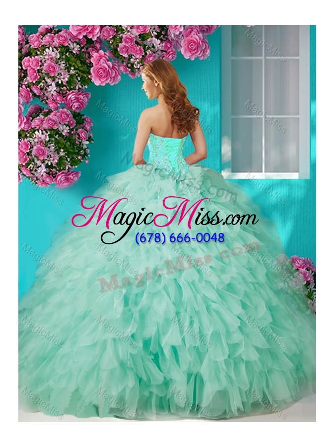 wholesale popular halter top tulle rose pink quinceanera dress with beading and ruffles