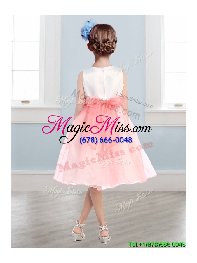 wholesale beautiful scoop tulle mini quinceanera dress with hand made flowers and  ruffles