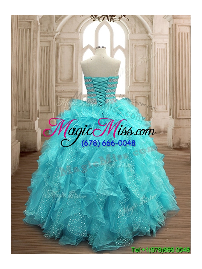 wholesale hot sale big puffy sweet 16 dress with beading and ruffles