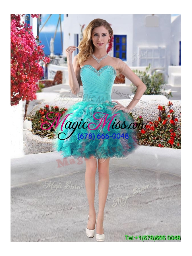 wholesale best selling big puffy detachable quinceanera dresses with beading and ruffles