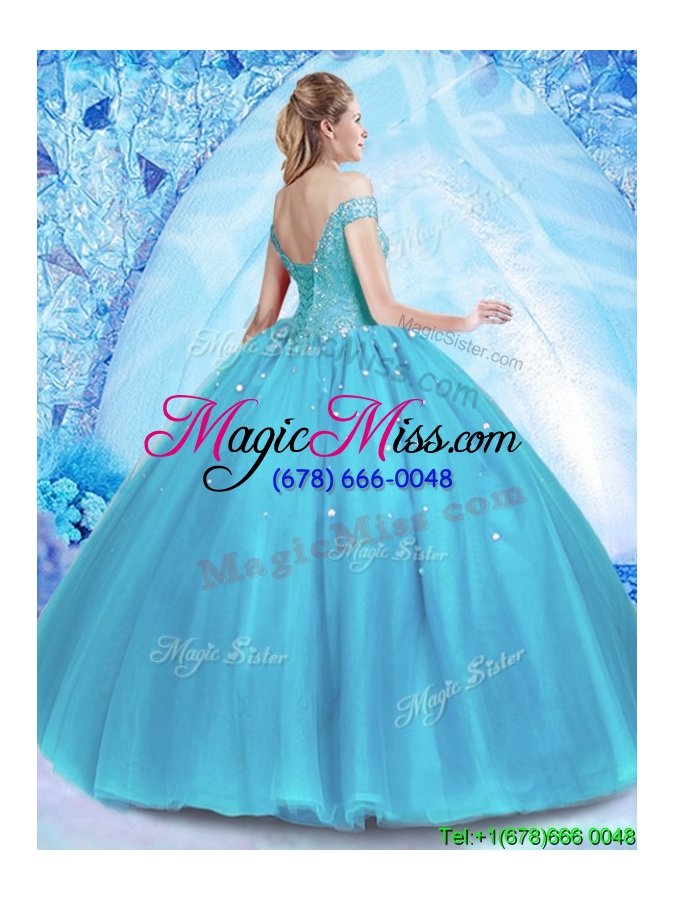 wholesale perfect off the shoulder quinceanera dress with venetian pearl