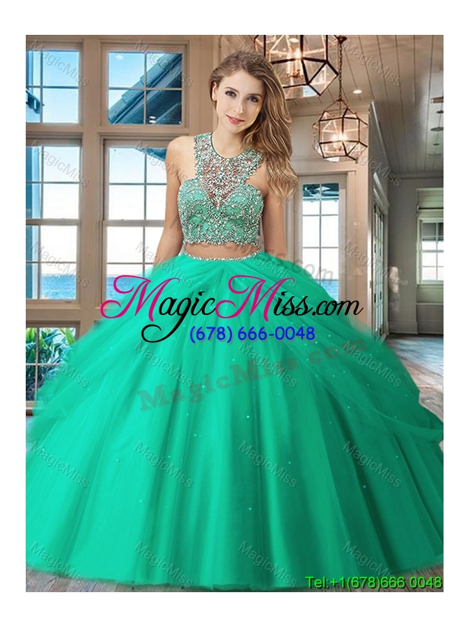 wholesale popular big puffy criss cross quinceanera dress with beading and pick ups