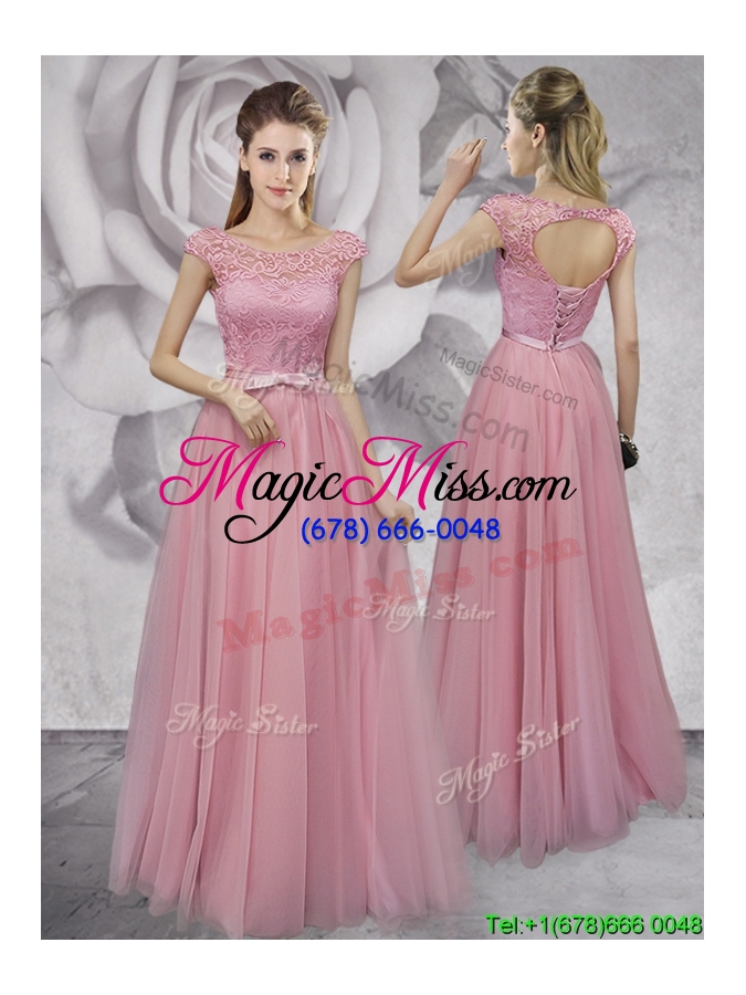 wholesale classical empire ruched long prom dress in tulle for spring