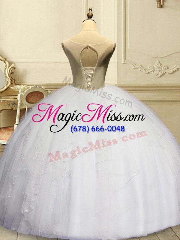 wholesale organza sleeveless floor length quinceanera gown and appliques and ruffles