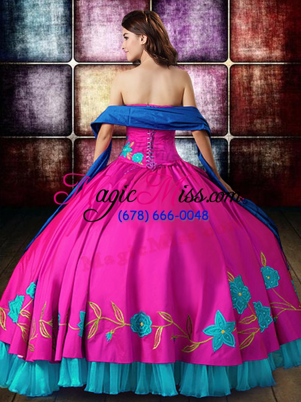 wholesale ball gowns 15 quinceanera dress multi-color strapless satin sleeveless floor length lace up