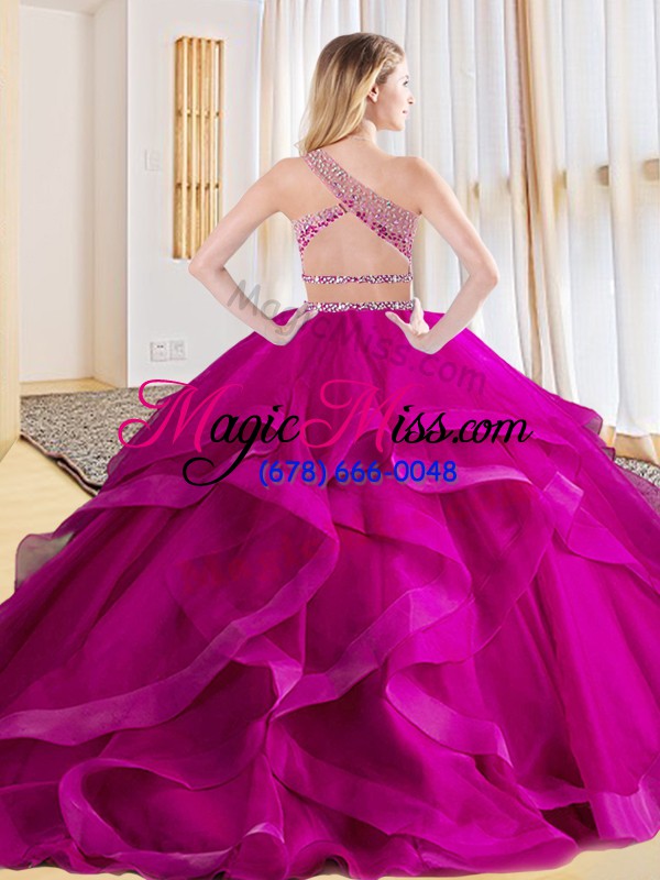 wholesale red sleeveless beading and ruffles floor length quinceanera gowns