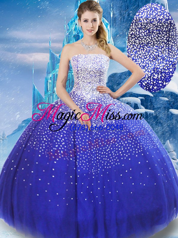wholesale modest tulle sleeveless floor length quinceanera gown and beading