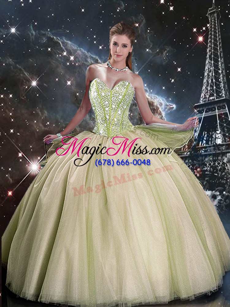 wholesale pretty ball gowns vestidos de quinceanera multi-color sweetheart tulle sleeveless floor length lace up