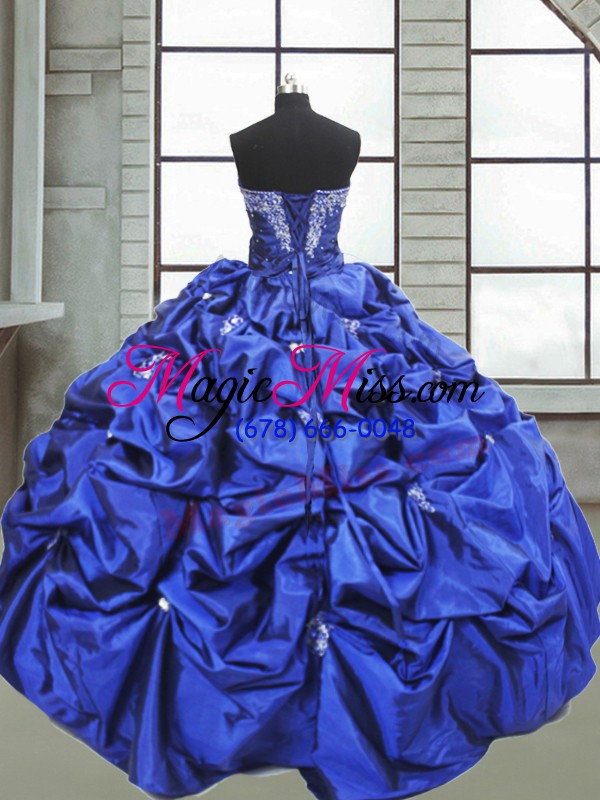 wholesale exceptional purple lace up sweet 16 dresses beading and pick ups sleeveless floor length