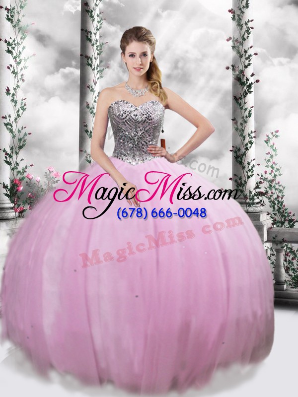 wholesale pretty lilac sweetheart neckline beading 15 quinceanera dress sleeveless lace up