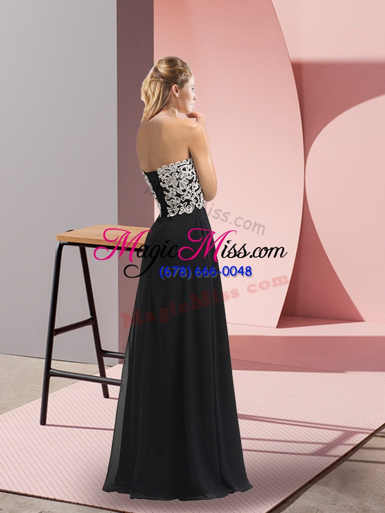 wholesale sleeveless lace lace up prom dresses with black