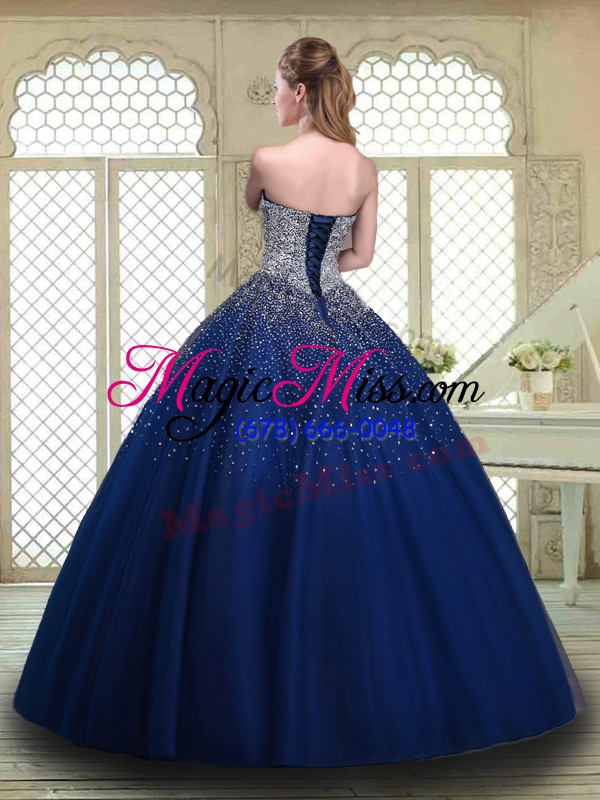 wholesale elegant strapless sleeveless tulle 15 quinceanera dress beading lace up