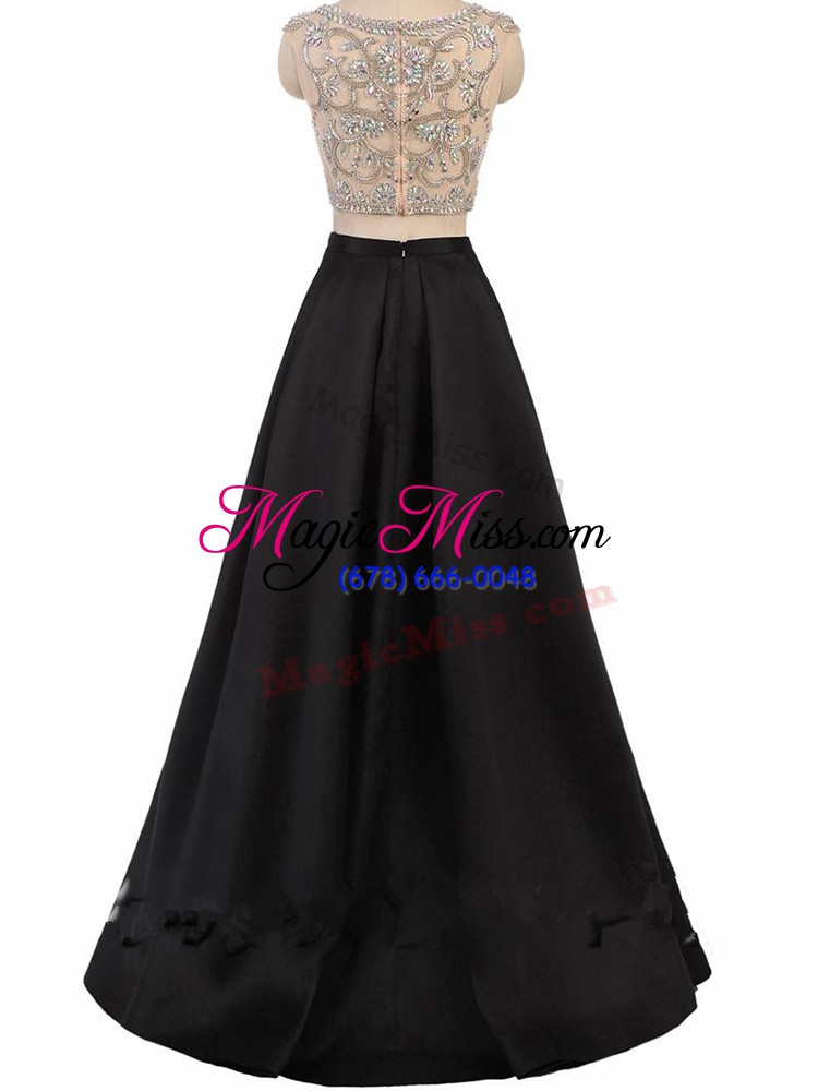 wholesale on sale sleeveless floor length beading zipper pageant dress toddler with black