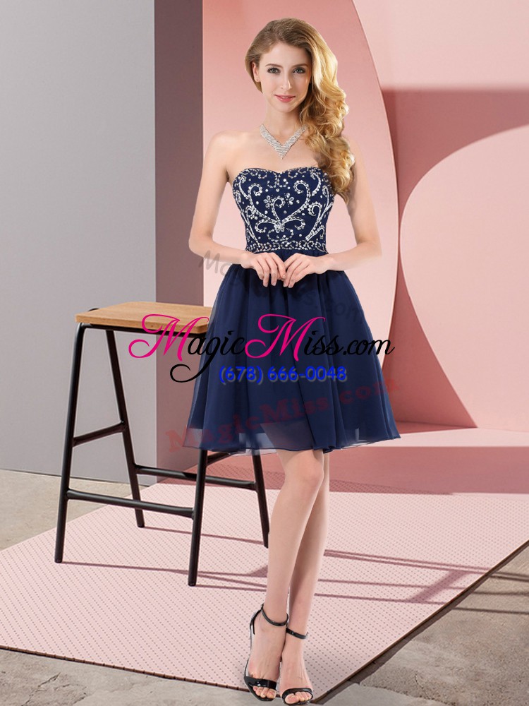 wholesale delicate sleeveless beading lace up prom party dress