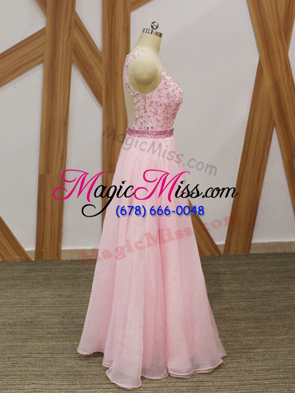wholesale v-neck sleeveless chiffon military ball gowns beading and embroidery zipper