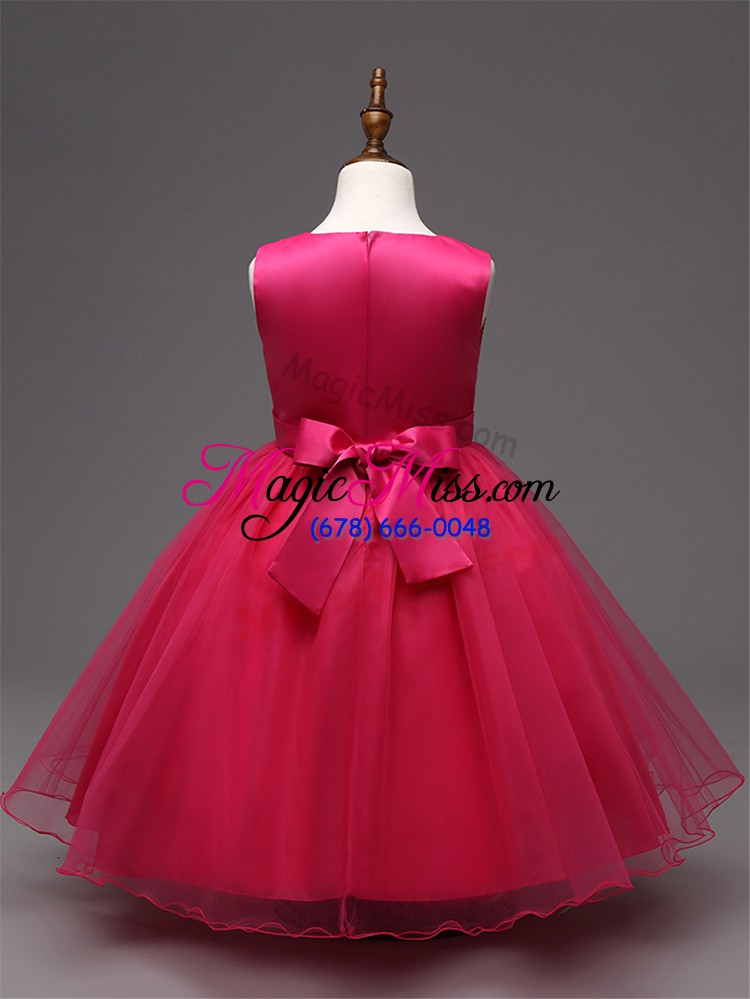 wholesale royal blue sleeveless tulle zipper little girls pageant gowns for wedding party