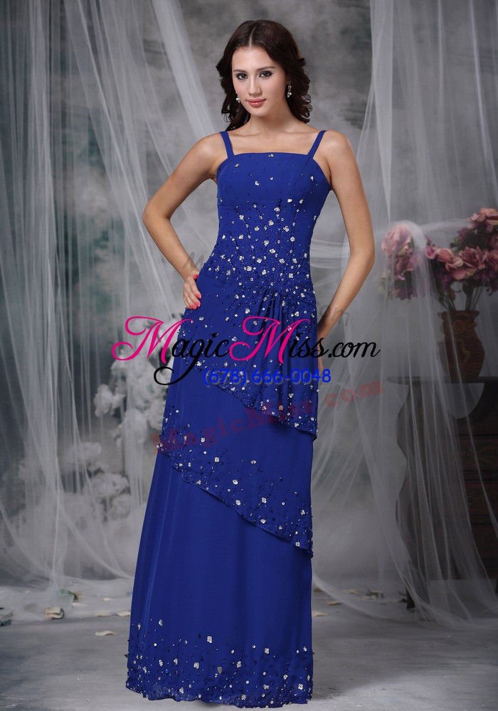 wholesale sumptuous beading mother of bride dresses navy blue zipper sleeveless floor length