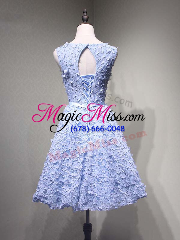 wholesale great mini length a-line sleeveless lavender homecoming dress lace up