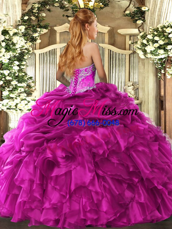 wholesale customized royal blue sweetheart lace up beading and ruffles and pick ups vestidos de quinceanera sleeveless