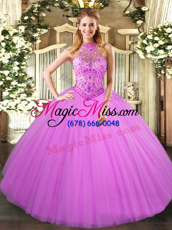 wholesale chic floor length ball gowns sleeveless lilac vestidos de quinceanera lace up