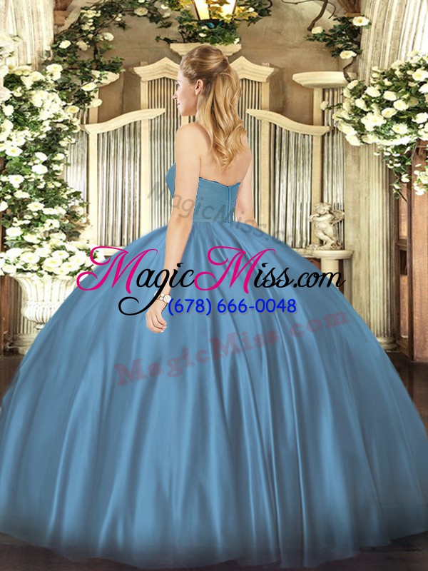 wholesale shining brown ball gowns sweetheart sleeveless organza floor length zipper ruching quinceanera gown